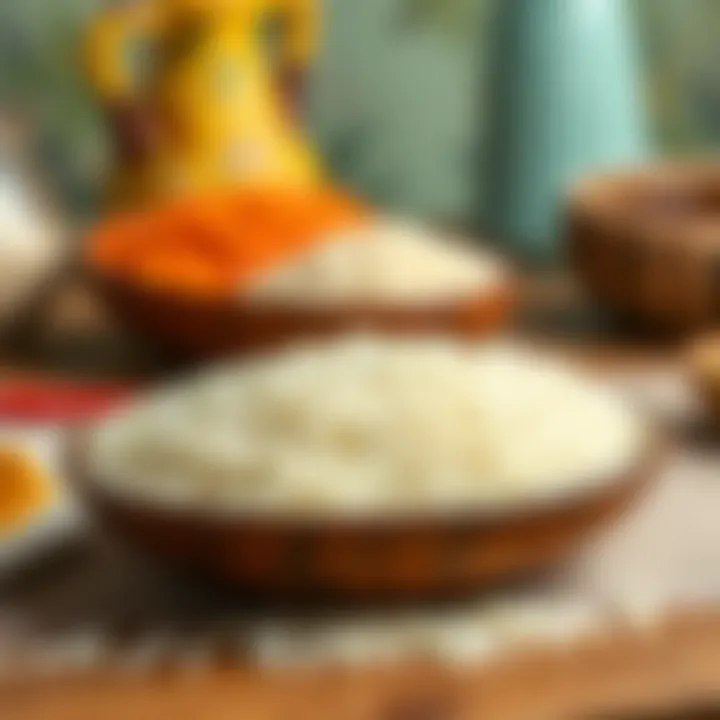 Exploring Various Types of Rice Illustration showing different types of rice grains