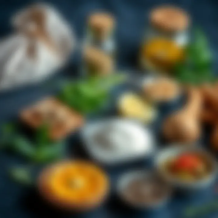 Key Ingredients for Adana Durum Ingredients of Adana Durum laid out
