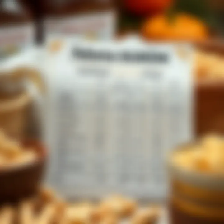 Nutritional Insights of Adana Durum Nutritional values chart for Adana Durum