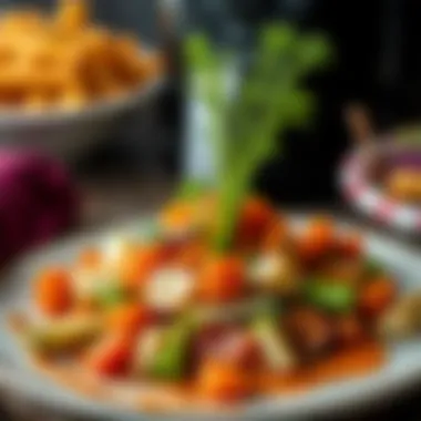 Vegetable Dish from Airfryer Deliciously prepared vegetables from the airfryer