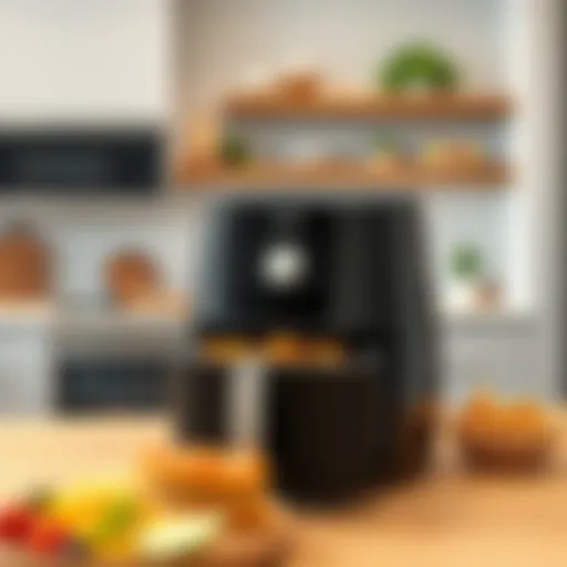 Sleek design of Airfryer XXL HD9867/90 in a modern kitchen setting