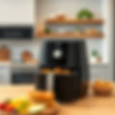 Sleek Kitchen Design with Airfryer XXL HD9867/90 Sleek design of Airfryer XXL HD9867/90 in a modern kitchen setting