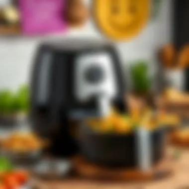Oil-Free Cooking Technology of Airfryer XXL HD9867/90 Airfryer XXL HD9867/90 showcasing oil-free cooking technology