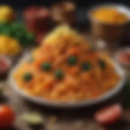 Traditional Ankara pasta dish with unique ingredients