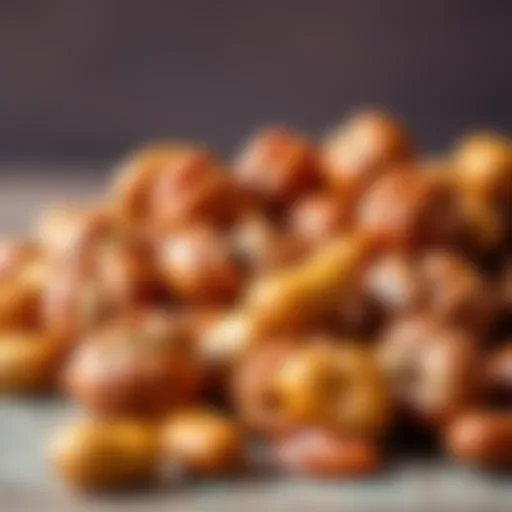 Nourishing Argan Nuts A close-up of argan nuts showing their rich texture and color