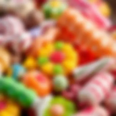 Regional Varieties of Turkish Candies Close-up of various regional Turkish candies