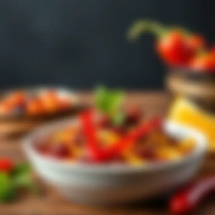 A modern dish incorporating pepper paste for flavor.