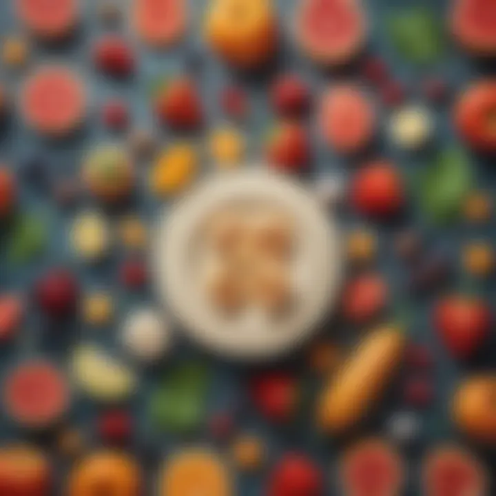 Visual representation of biotin-rich foods