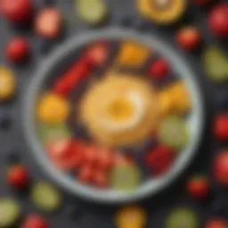 Colorful fruit platter for toddlers