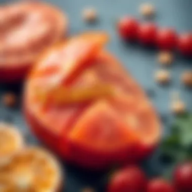 A visual representation of symptoms related to vitamin C deficiency