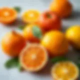 Citrus Fruits and Vitamin C Vibrant citrus fruits showcasing high vitamin C content