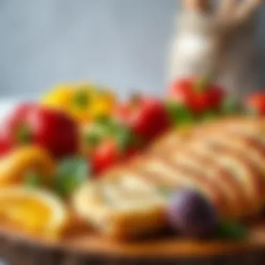A close-up shot of fresh ingredients used for making pide