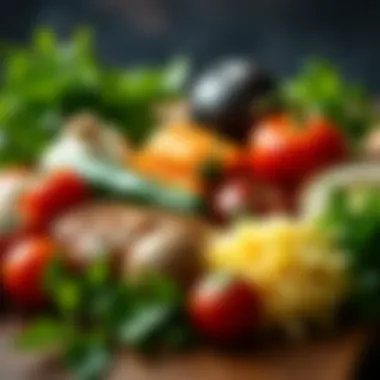 Fresh Ingredients for Çiğ Köfte An assortment of fresh ingredients used in Çiğ Köfte