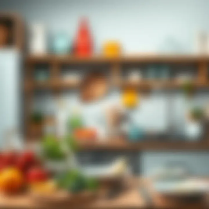 Sanitized Kitchen Workspace A sanitized kitchen workspace emphasizing cleanliness in food preparation