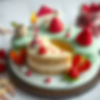 Creative cake design featuring a whimsical theme