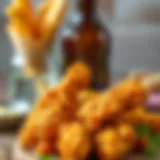 Crispy chicken pieces coated with golden batter