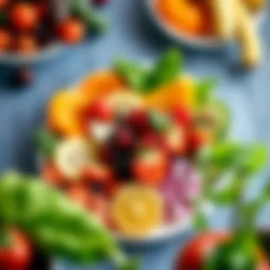 Nutrient-Rich Foods A colorful plate of fresh fruits and vegetables