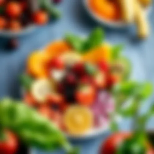 Nutrient-Rich Foods A colorful plate of fresh fruits and vegetables