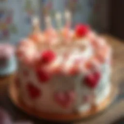 Elegant birthday cake adorned with heartfelt messages