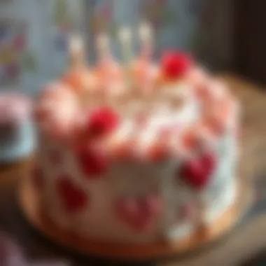 Elegant birthday cake adorned with heartfelt messages