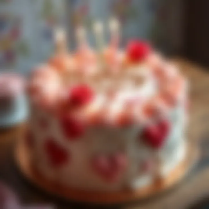 Elegant birthday cake adorned with heartfelt messages