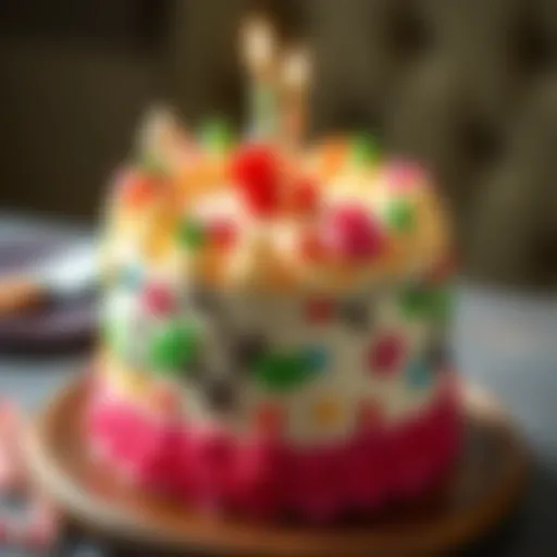 Exquisite Birthday Cake Designs A beautifully decorated birthday cake with intricate designs