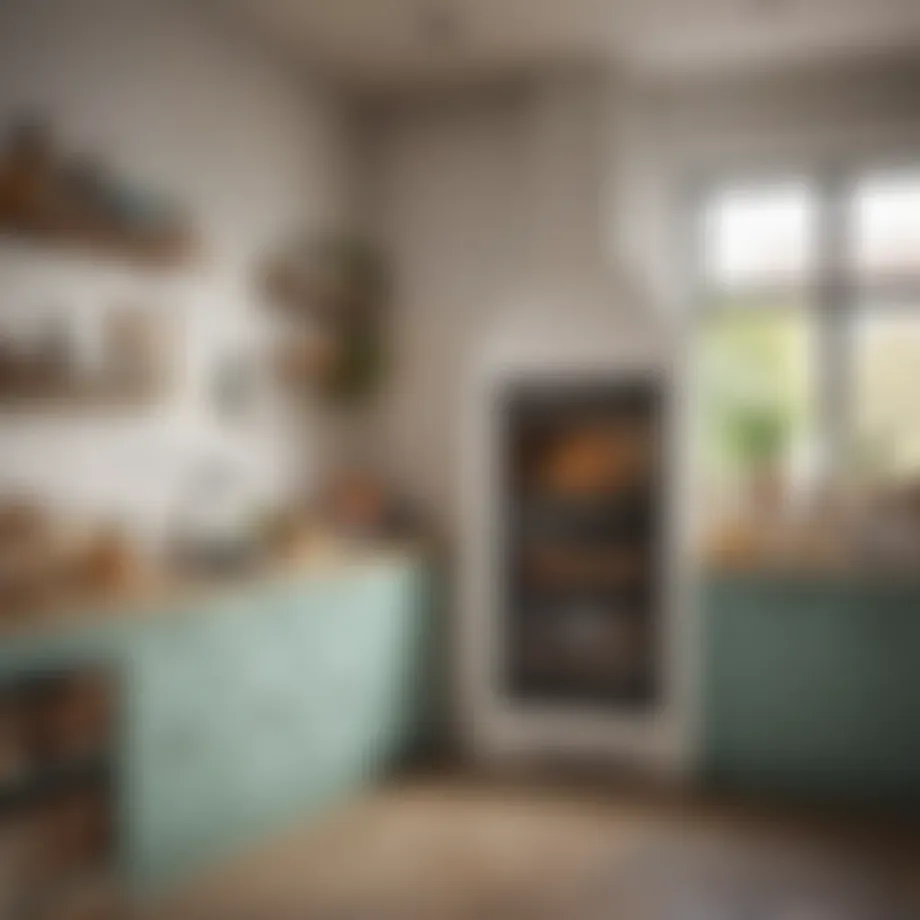 A beautifully designed ceramic oven set in a modern kitchen