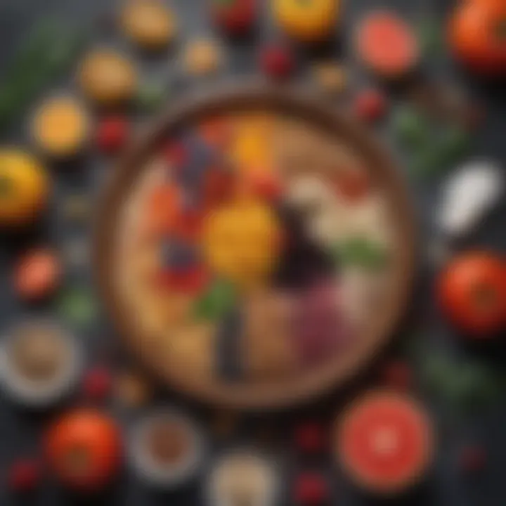 A close-up of nutritious ingredients that support weight management.