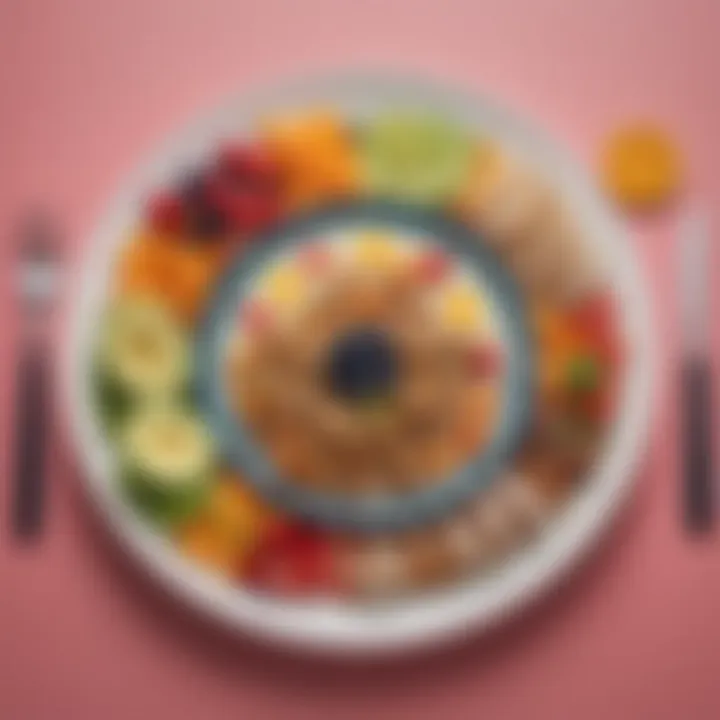 A visually appealing plate showcasing balanced meals for boosting metabolism.