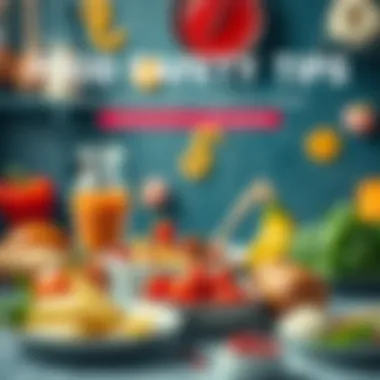 Food Safety Tips Infographic depicting food safety tips to prevent foodborne illness