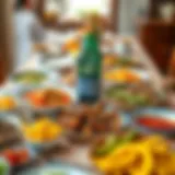 A beautifully arranged Gaziantep iftar table with traditional dishes.