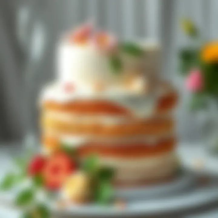Modern Traditional Wedding Cake Modern twist on a traditional wedding cake