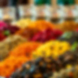 Assorted teas showcasing vibrant colors and textures