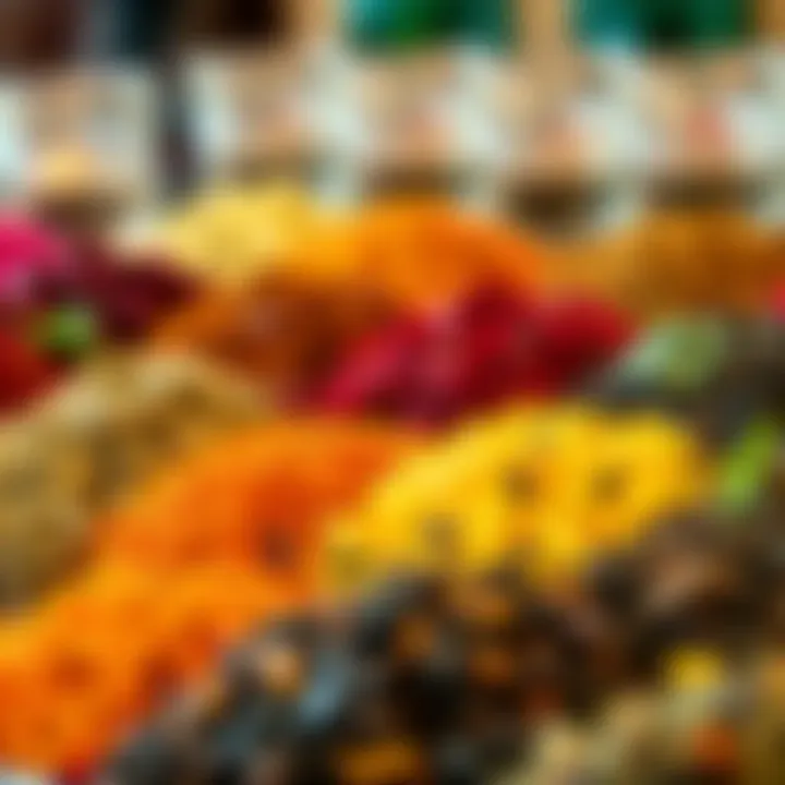 A Display of Various Teas Assorted teas showcasing vibrant colors and textures