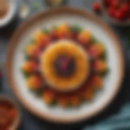 Traditional Turkish halka tatlısı displayed elegantly on a plate