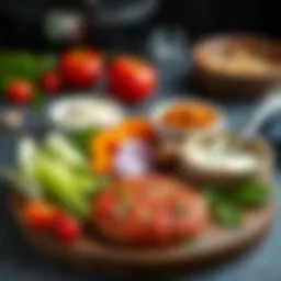 Traditional İçli Köfte Ingredients