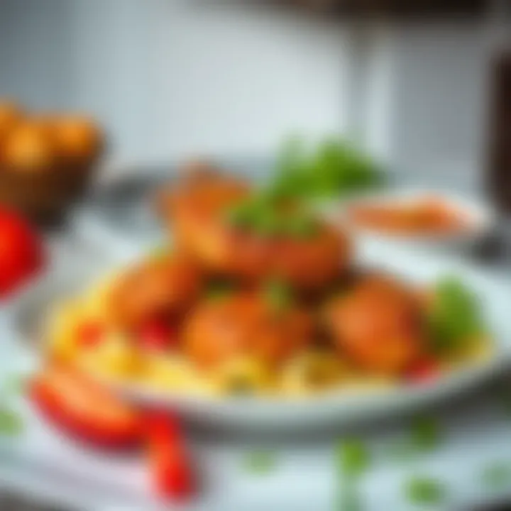 Deliciously Served İçli Köfte Serving Delicious İçli Köfte