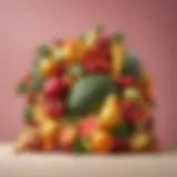 Colorful assortment of fresh fruits and vegetables promoting healthy eating