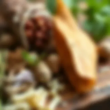 Natural herbs known to alleviate constipation issues.