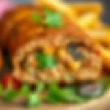 Detailed view of İçi köfte showcasing its rich filling