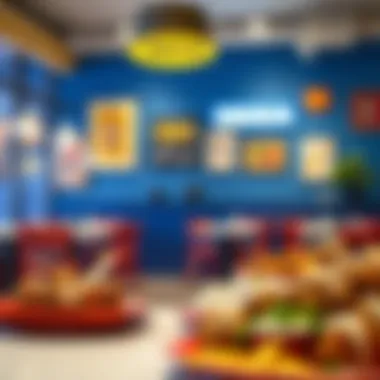 Ikea restaurant featuring a cozy dining area with Swedish meatballs on the menu