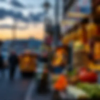 Vibrant Street Life Vibrant street life in Istanbul during dusk