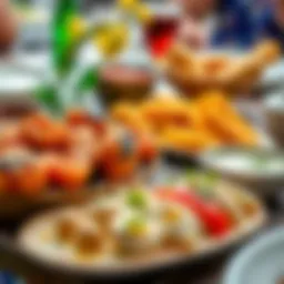 Traditional Turkish dishes served for iftar in Istanbul