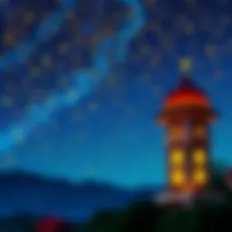 A serene night sky filled with stars symbolizing the spiritual significance of Kadir Gecesi