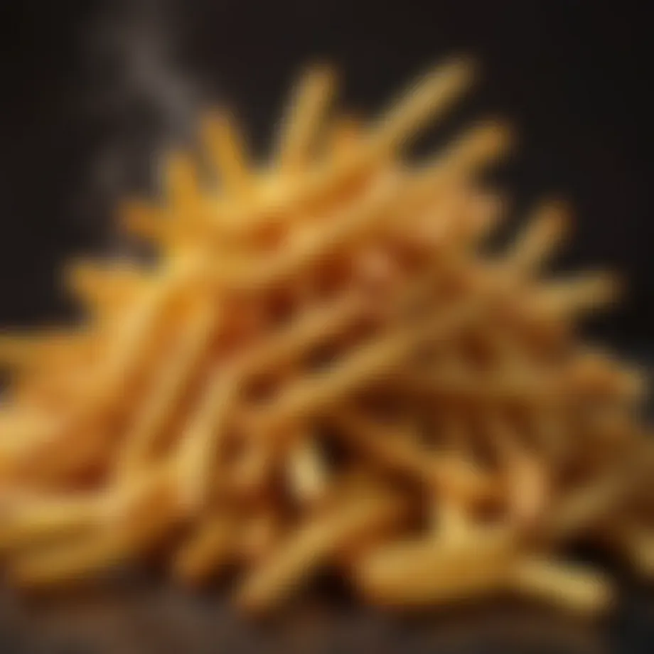 Perfectly cooked golden fries