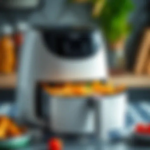 Modern Design of Karaca Airfryer A sleek Karaca airfryer showcasing its modern design