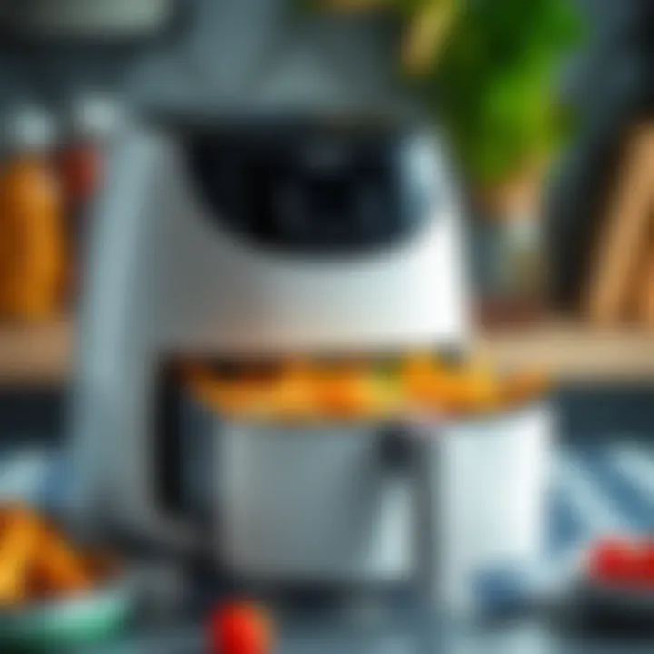 Modern Design of Karaca Airfryer A sleek Karaca airfryer showcasing its modern design