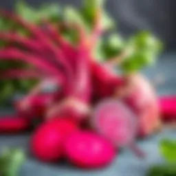 Nutrient-rich beets showcasing their vibrant color