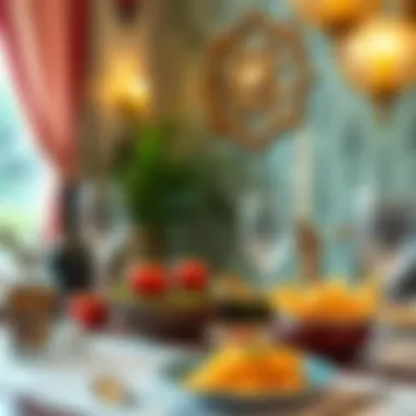 An elegant dining setup featuring Konya Bıçak Arası in a cultural context