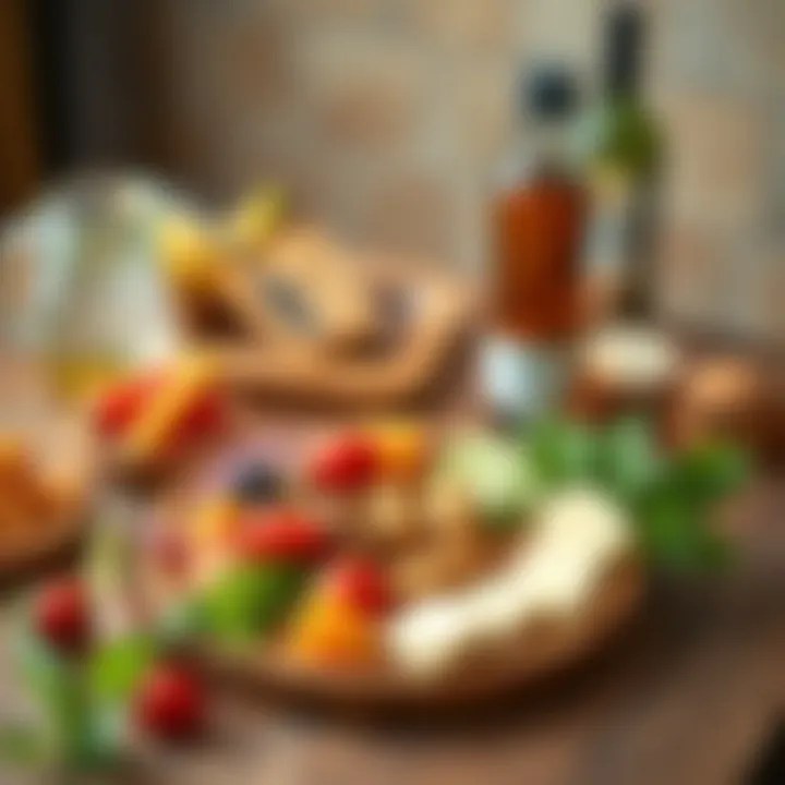 Balanced Meal with B Vitamins Healthy meal highlighting B vitamin ingredients